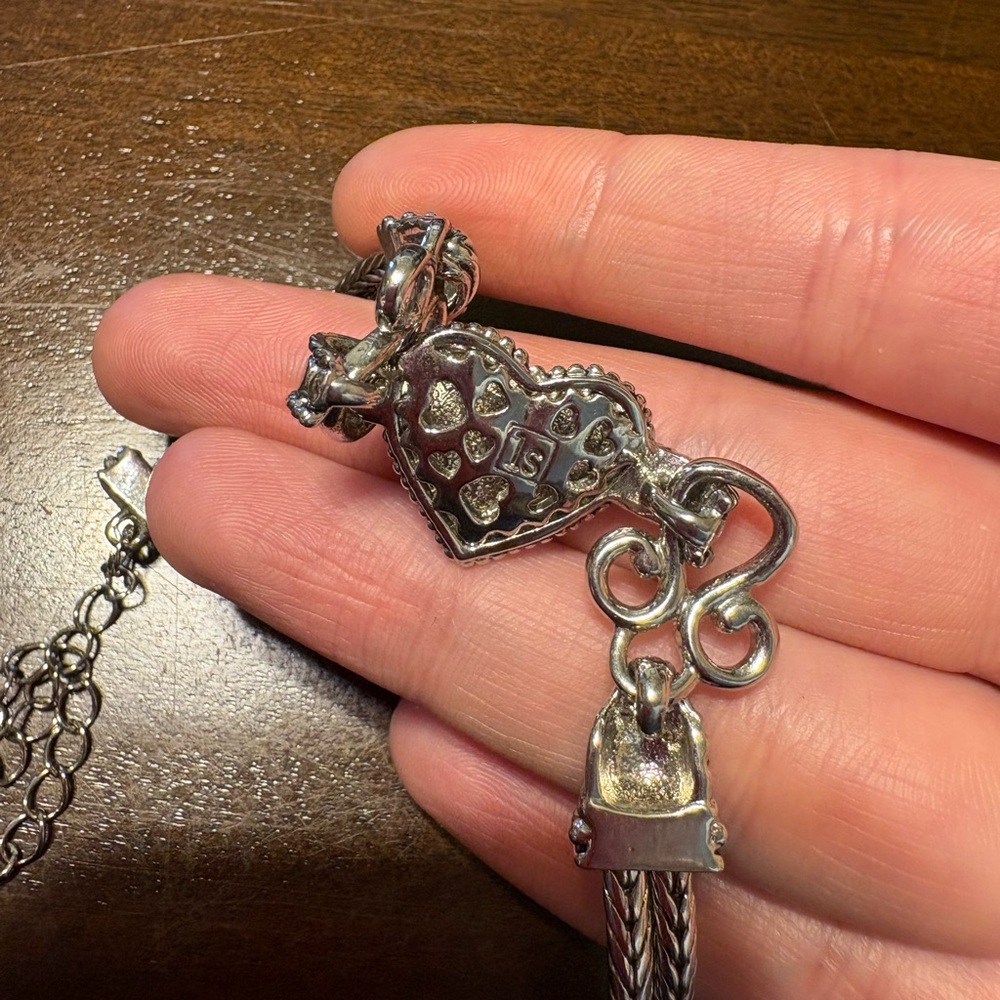 Ornate Lia Sophia “Love Dust” Silver Bracelet - Picture 4 of 5